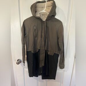 Sun & Shadow utility barn jacket coat, S